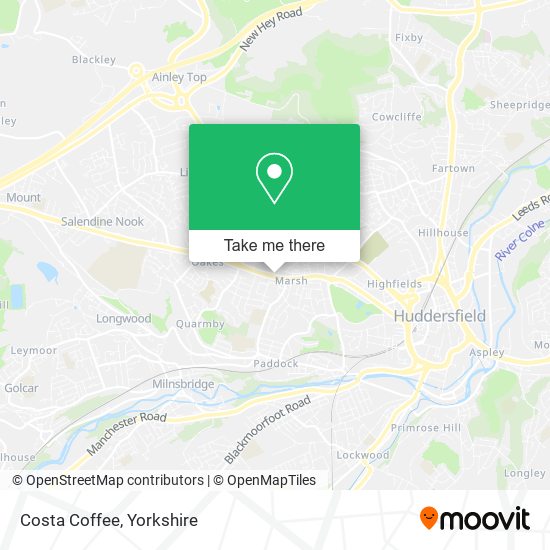 Costa Coffee map