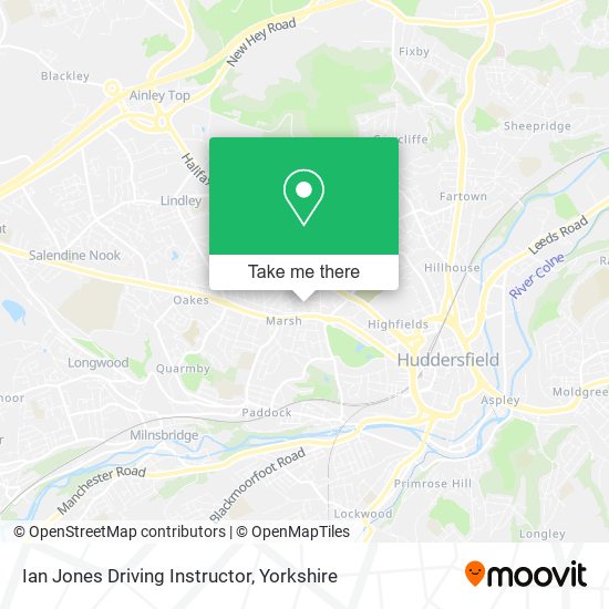 Ian Jones Driving Instructor map