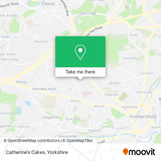Catherine's Cakes map