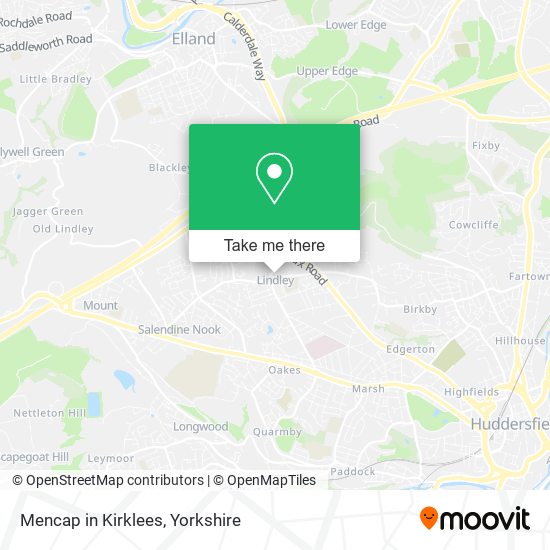Mencap in Kirklees map