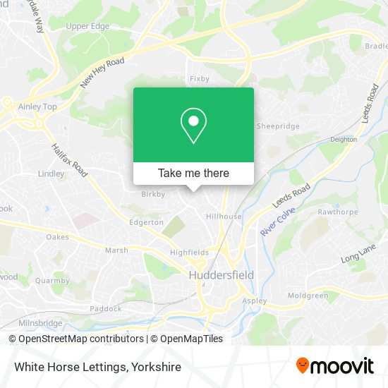 White Horse Lettings map