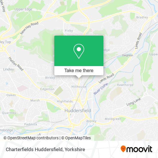 Charterfields Huddersfield map