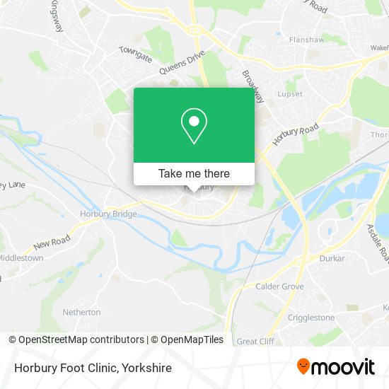 Horbury Foot Clinic map