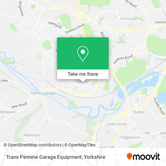 Trans Pennine Garage Equipment map