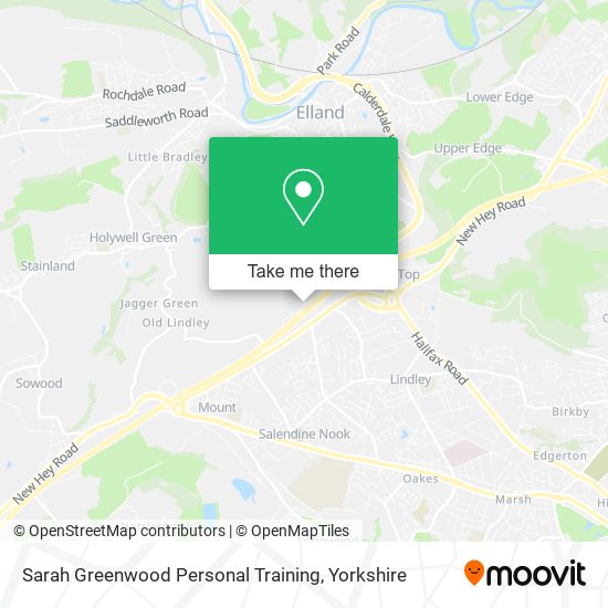 Sarah Greenwood Personal Training map