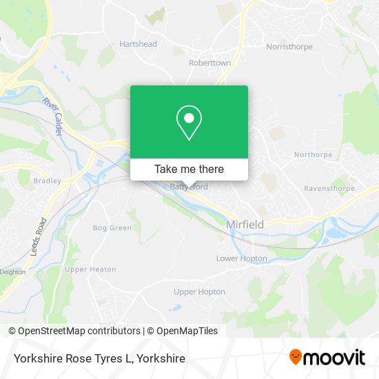Yorkshire Rose Tyres L map