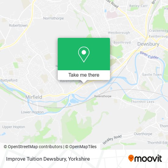Improve Tuition Dewsbury map