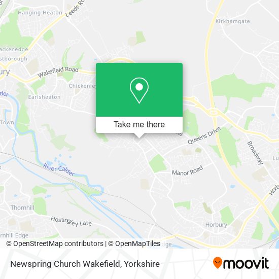 Newspring Church Wakefield map