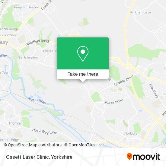 Ossett Laser Clinic map