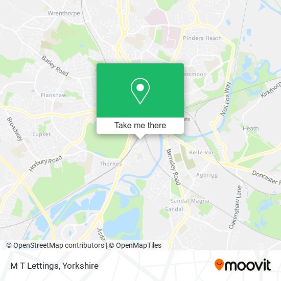 M T Lettings map