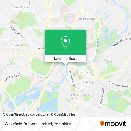 Wakefield Drapers Limited map