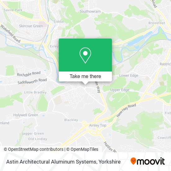 Astin Architectural Aluminum Systems map