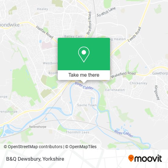 B&Q Dewsbury map