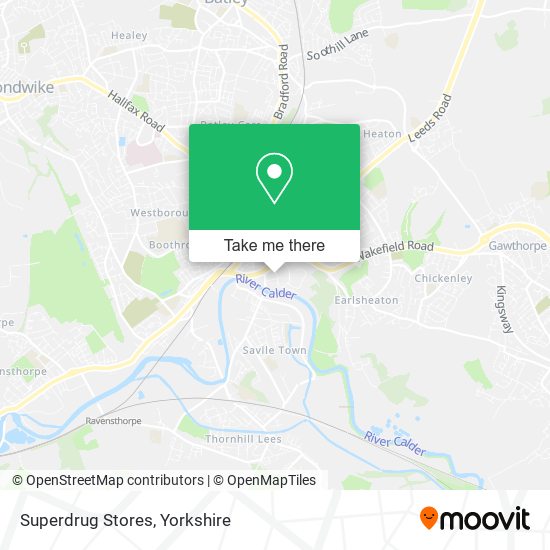 Superdrug Stores map