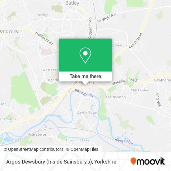 Argos Dewsbury (Inside Sainsbury's) map