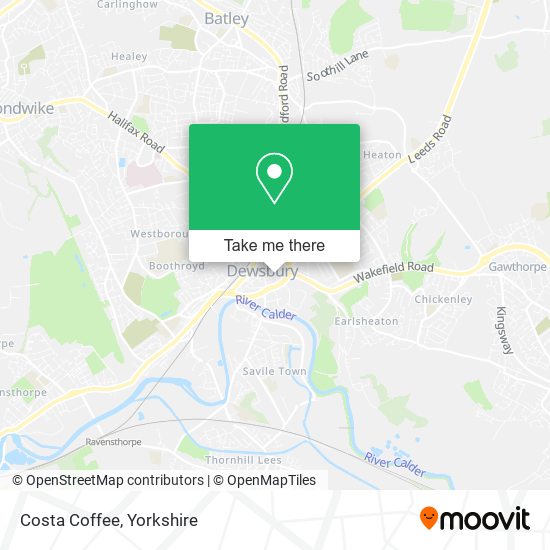 Costa Coffee map