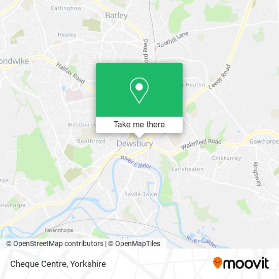 Cheque Centre map