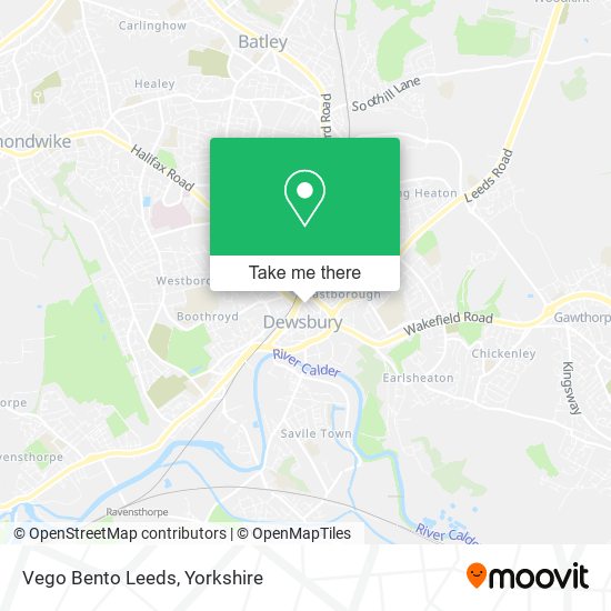 Vego Bento Leeds map