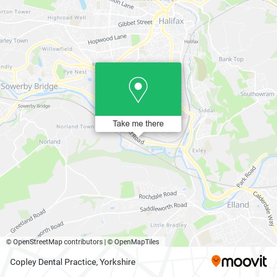 Copley Dental Practice map