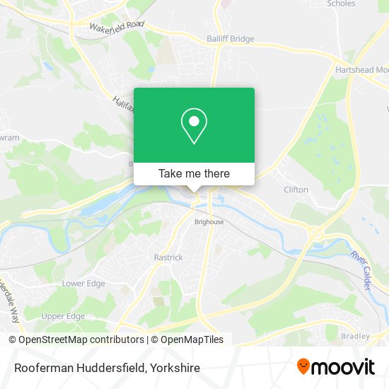 Rooferman Huddersfield map