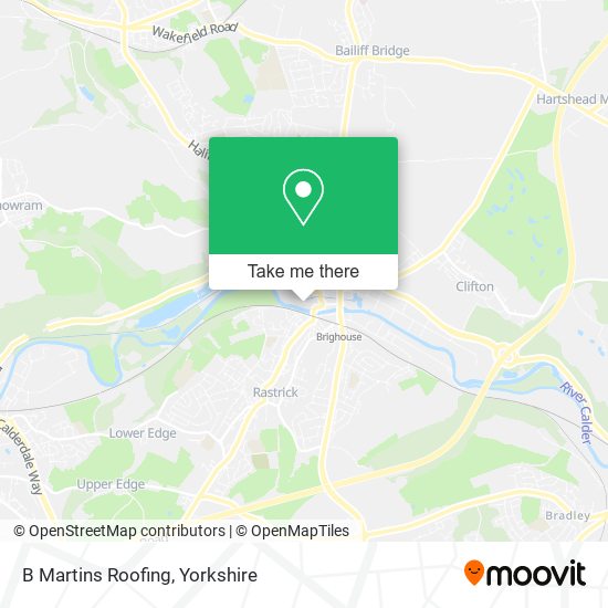 B Martins Roofing map