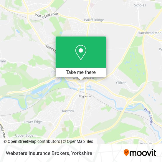 Websters Insurance Brokers map