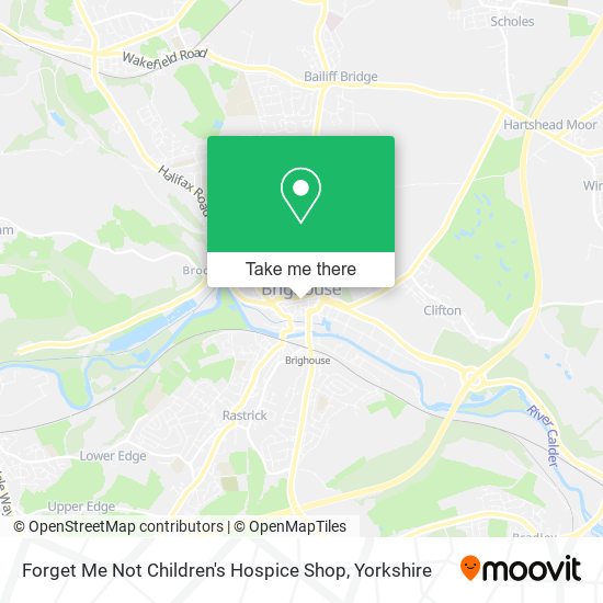 Forget Me Not Children's Hospice Shop map