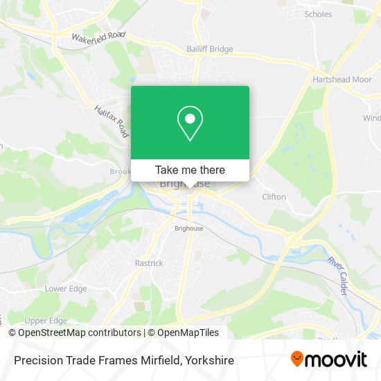 Precision Trade Frames Mirfield map