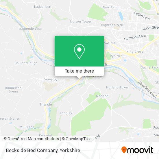 Beckside Bed Company map