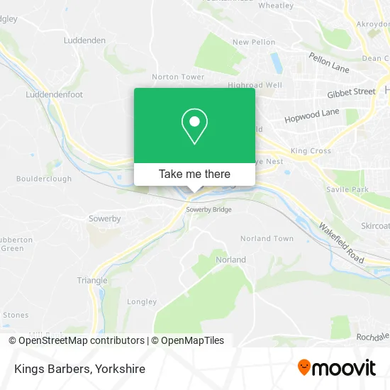 Kings Barbers map