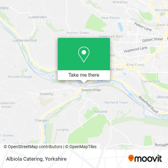 Albiola Catering map