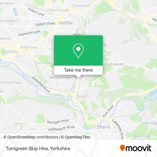 Turngreen Skip Hire map