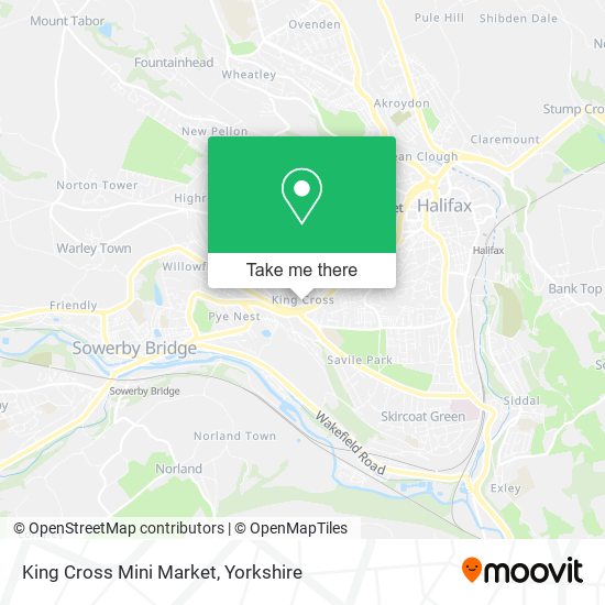 King Cross Mini Market map