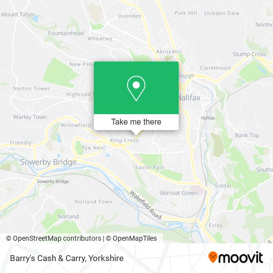 Barry's Cash & Carry map