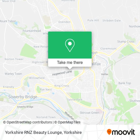 Yorkshire RNZ Beauty Lounge map