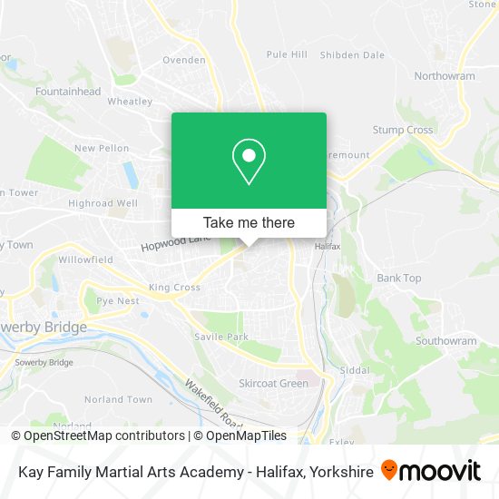 Kay Family Martial Arts Academy - Halifax map