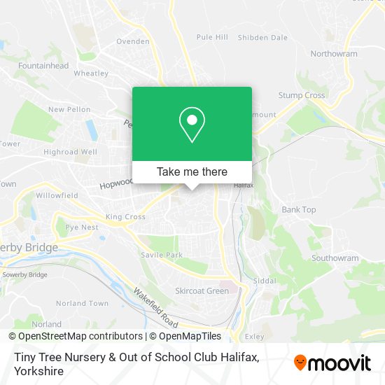 Tiny Tree Nursery & Out of School Club Halifax map