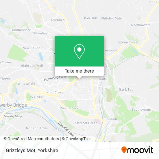 Grizzleys Mot map