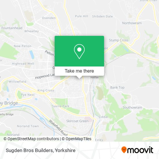 Sugden Bros Builders map