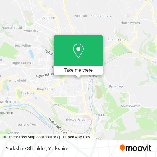 Yorkshire Shoulder map