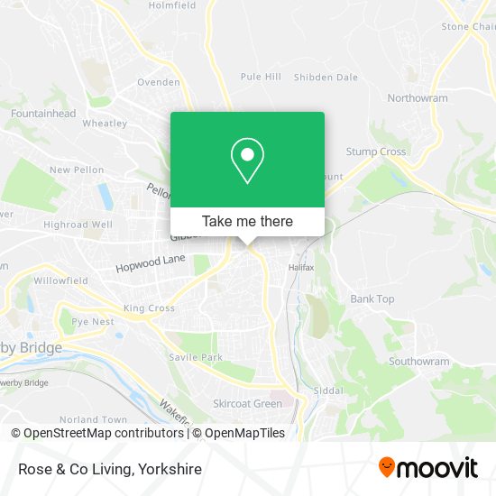 Rose & Co Living map