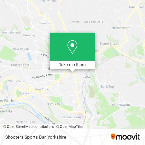 Shooters Sports Bar map