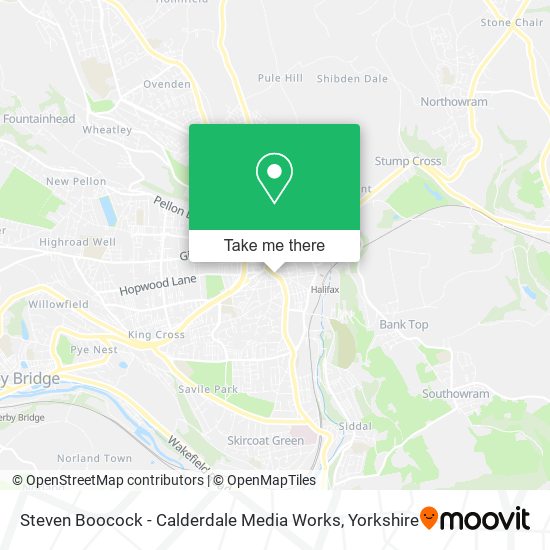 Steven Boocock - Calderdale Media Works map