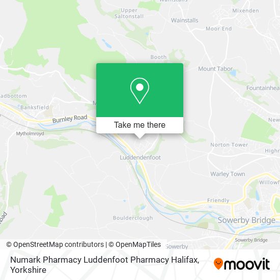 Numark Pharmacy Luddenfoot Pharmacy Halifax map