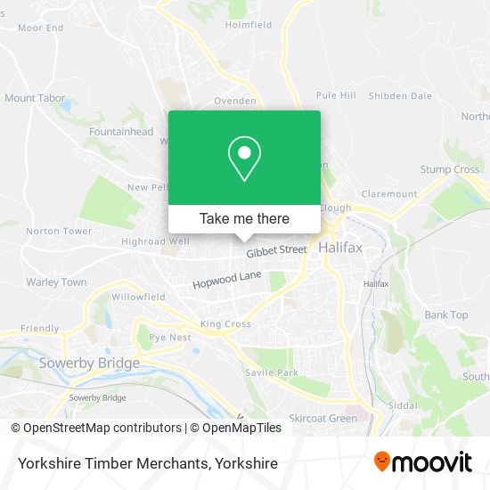 Yorkshire Timber Merchants map