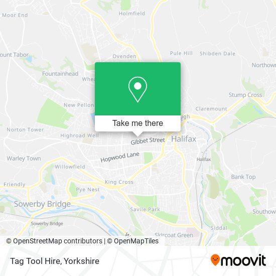 Tag Tool Hire map
