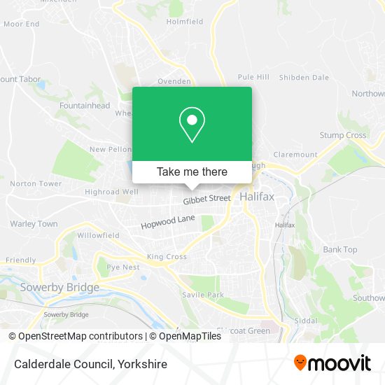Calderdale Council map