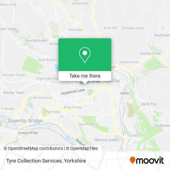 Tyre Collection Services map