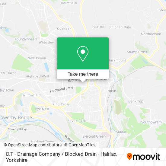 D.T - Drainage Company / Blocked Drain - Halifax map