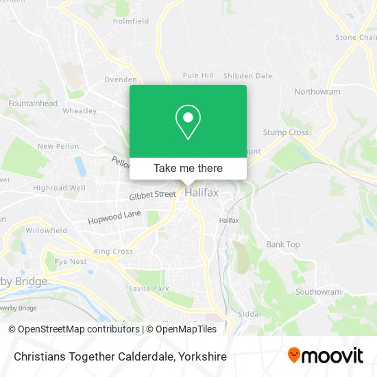Christians Together Calderdale map